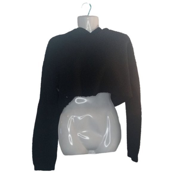 hoddie ‎ Cropped Fuzy Sweater - Picture 1 of 2
